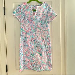 Lilly Pulitzer Size 4 Braylin Stretch Shift in Resort White Love Bug! NWT